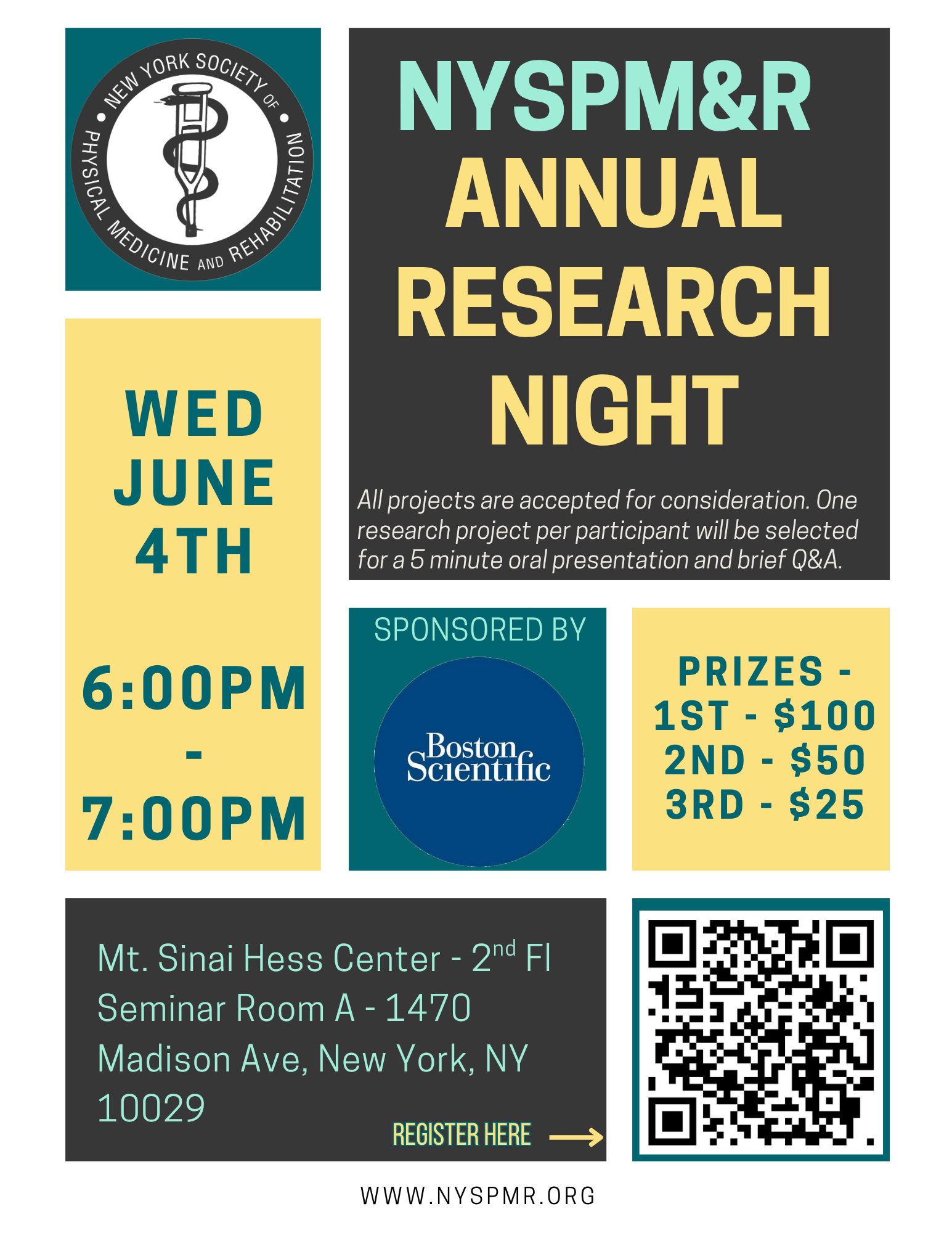 NYSPMR 2025 Research Night Flyer