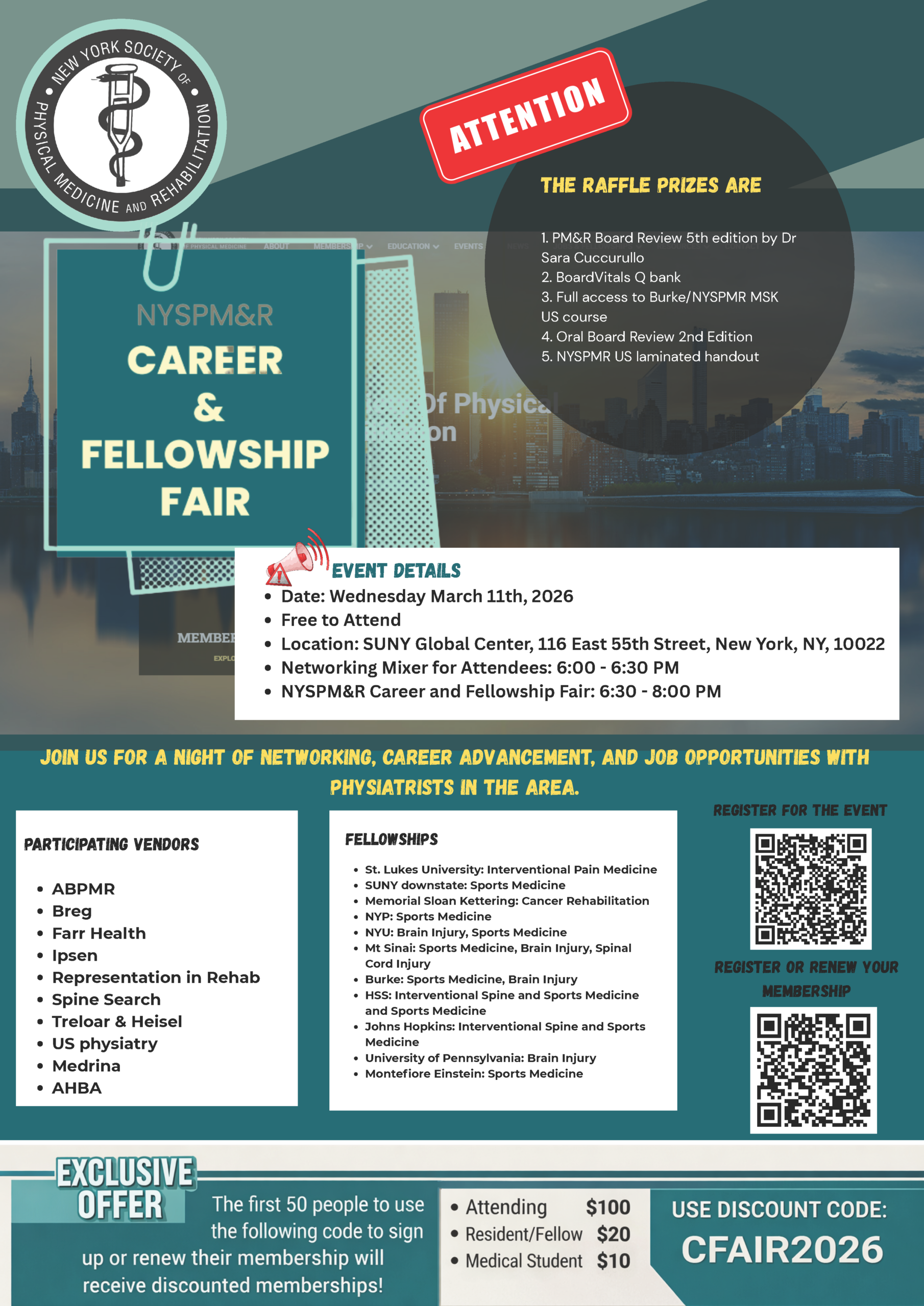 Career & Fellowship Fair Flyer
